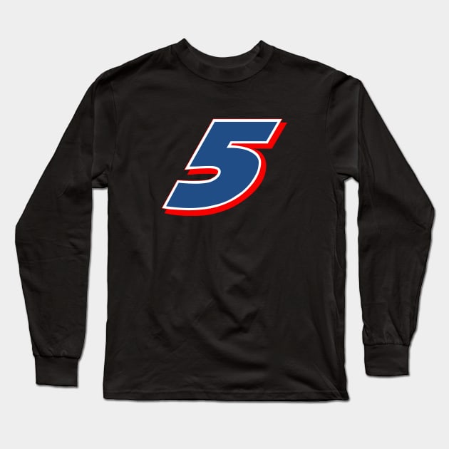 #5 Kyle Larson Racing Long Sleeve T-Shirt by ACGraphics